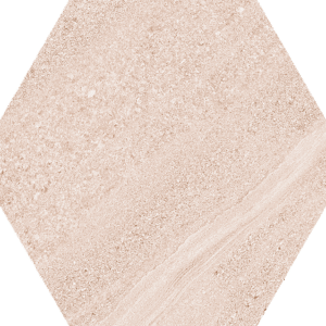 Carrelage hexagonal Arosa Hex Beige mat 22,5x25,9 cm