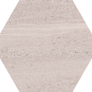 Carrelage hexagonal Arosa Hex Gris mat 22,5x25,9 cm