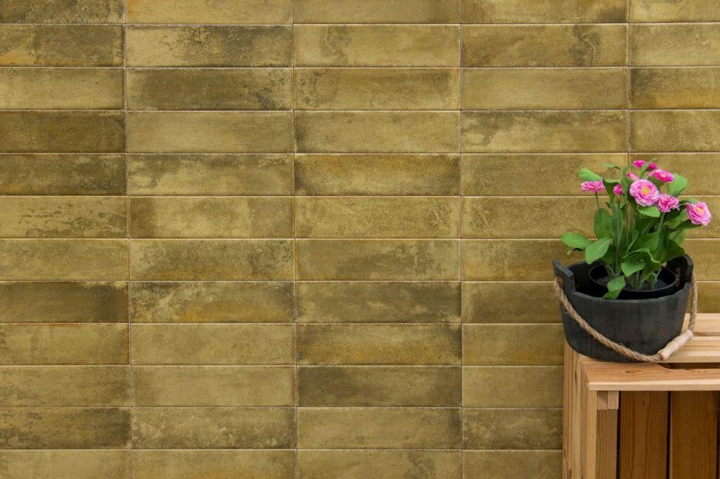 Carrelage zellige Brunei Vert brillant 6,5x25 cm