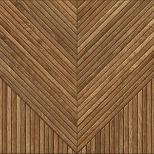 Décor mural effet bois Morris Wood Stick Cherry mat 60x120 cm