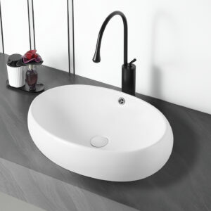 Vasque à poser Rubicer RS1043BRCM – 60x40x15.5 cm – Blanc – Mat
