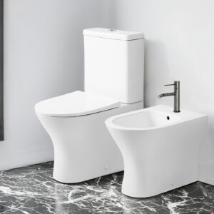 Pack WC au sol Max – Blanc brillant – Brillant