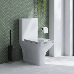 Pack WC au sol Mega – 60x36x80cm – Blanc brillant – Brillant