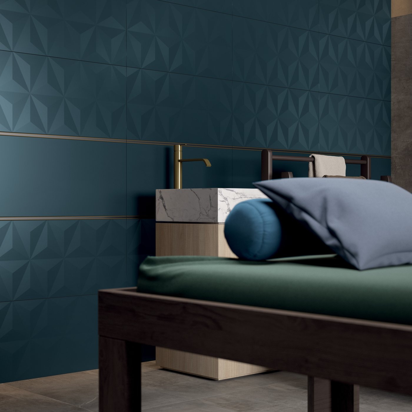 Ambiance de la collection 4D — carrelage mural