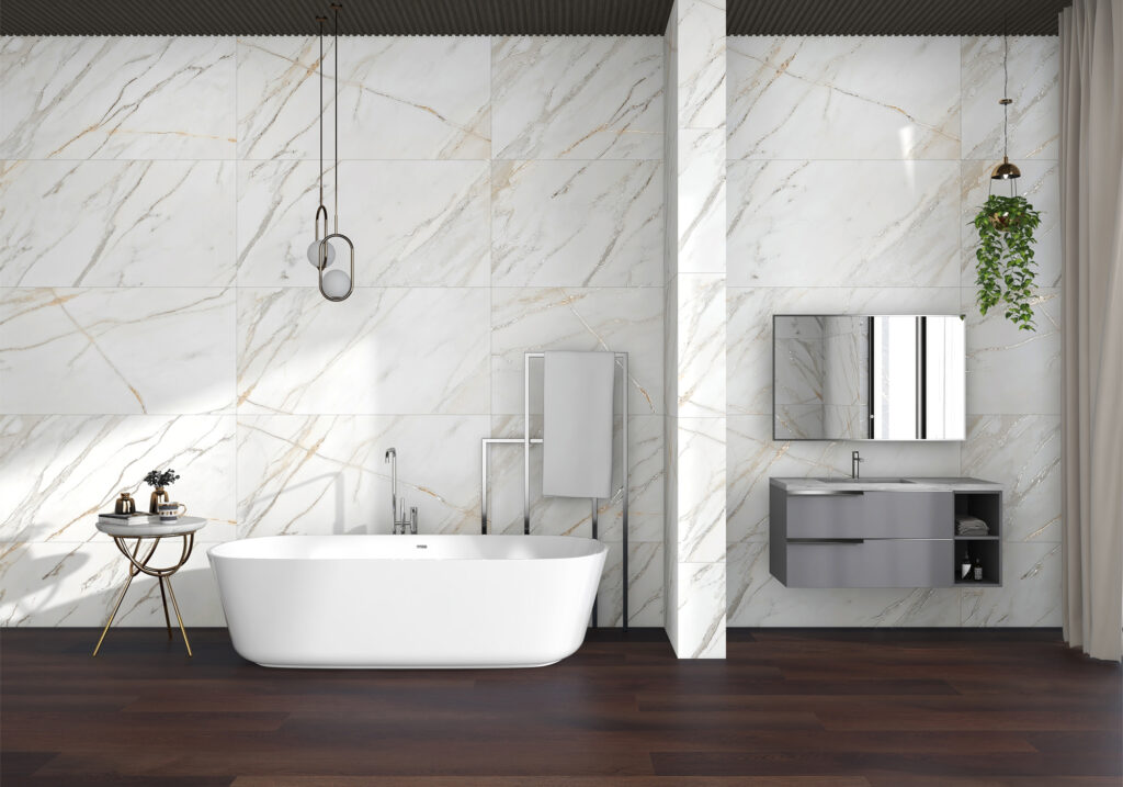 Ambiance de la collection Aura — grès cérame Villa Ceramica