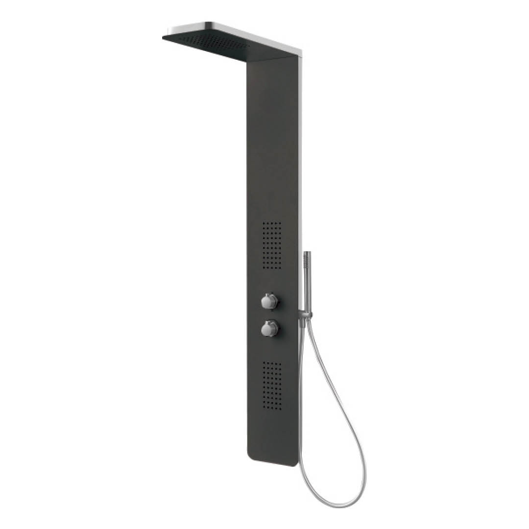 Colonne d'hydromassage noire — RUBICER