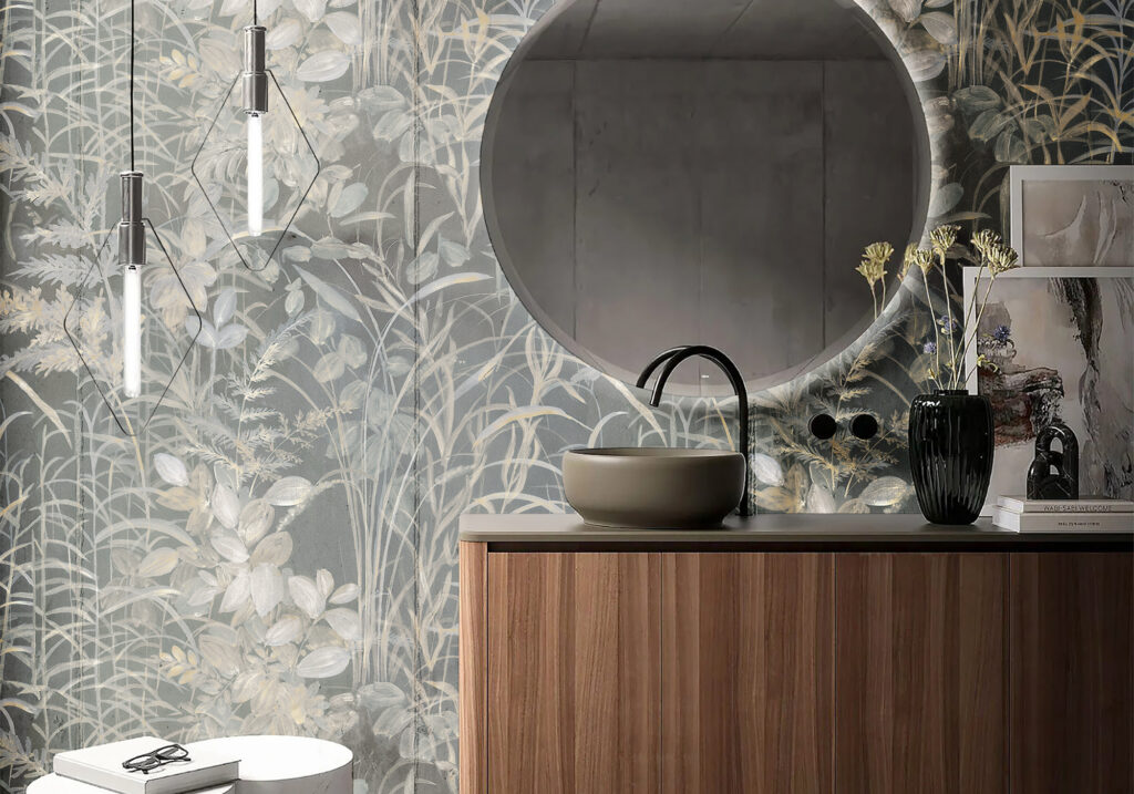 Ambiance de la collection Jungle Cold — grès cérame Villa Ceramica