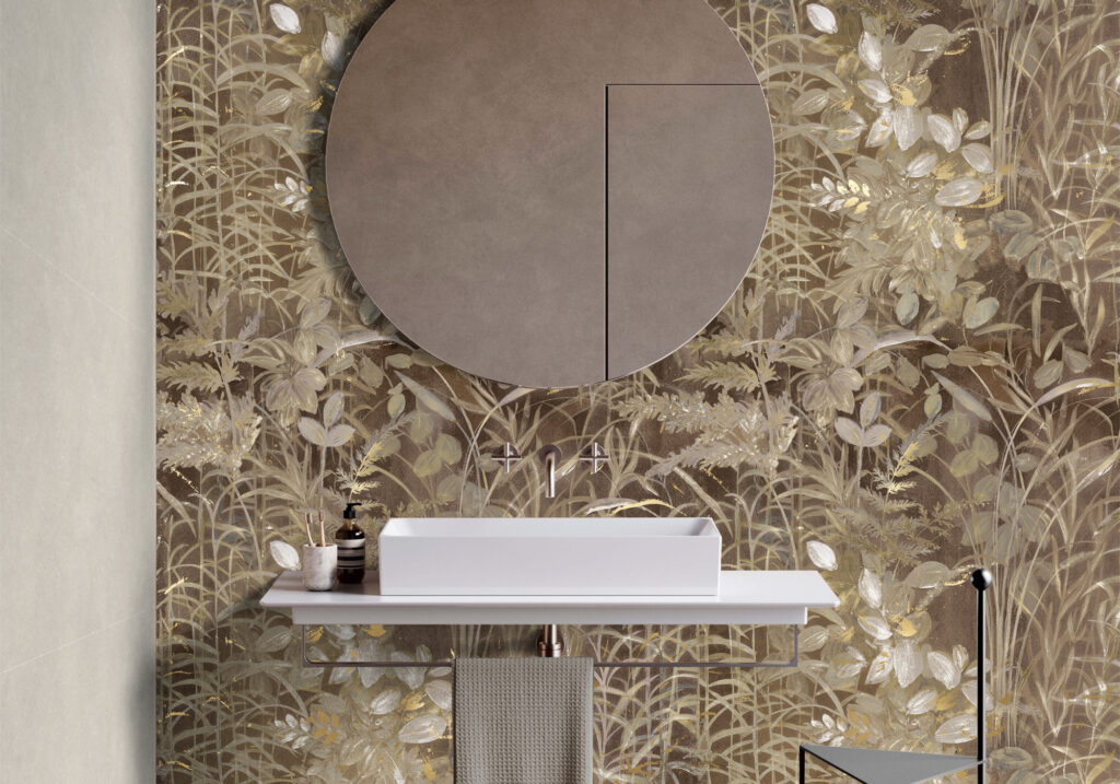 Ambiance de la collection Jungle Warm — grès cérame Villa Ceramica