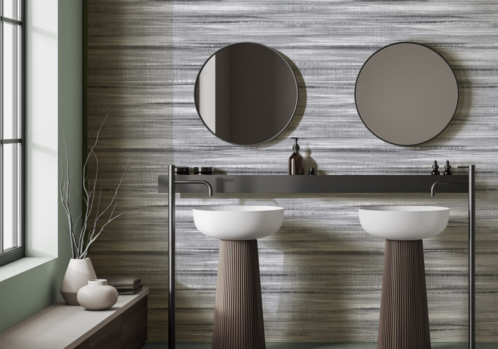 Ambiance de la collection Lines Cold — grès cérame Villa Ceramica
