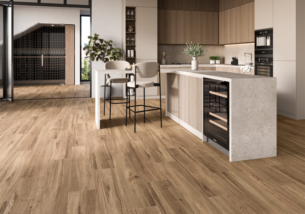 Ambiance de la collection Prego — grès cérame Villa Ceramica