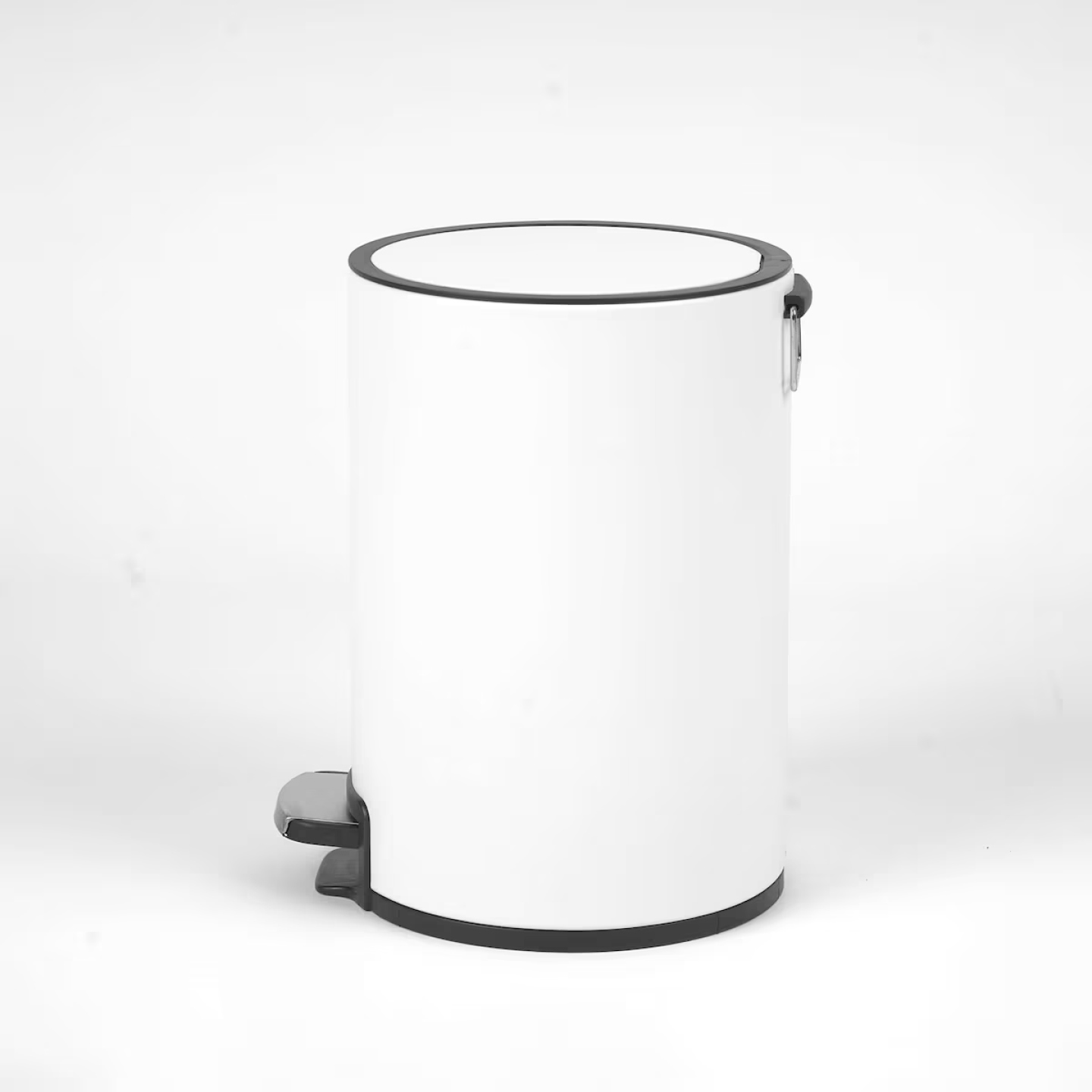 Seau à pédale de 5 L, blanc mat — RUBICER