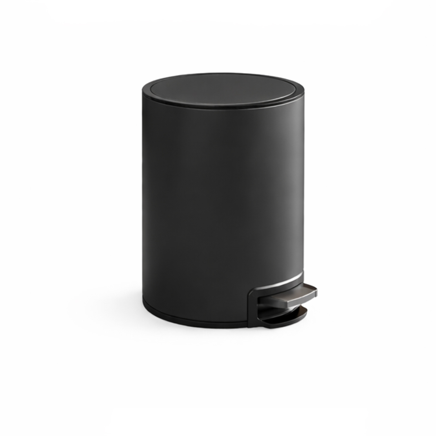Seau à pédales 5L, noir mat — RUBICER