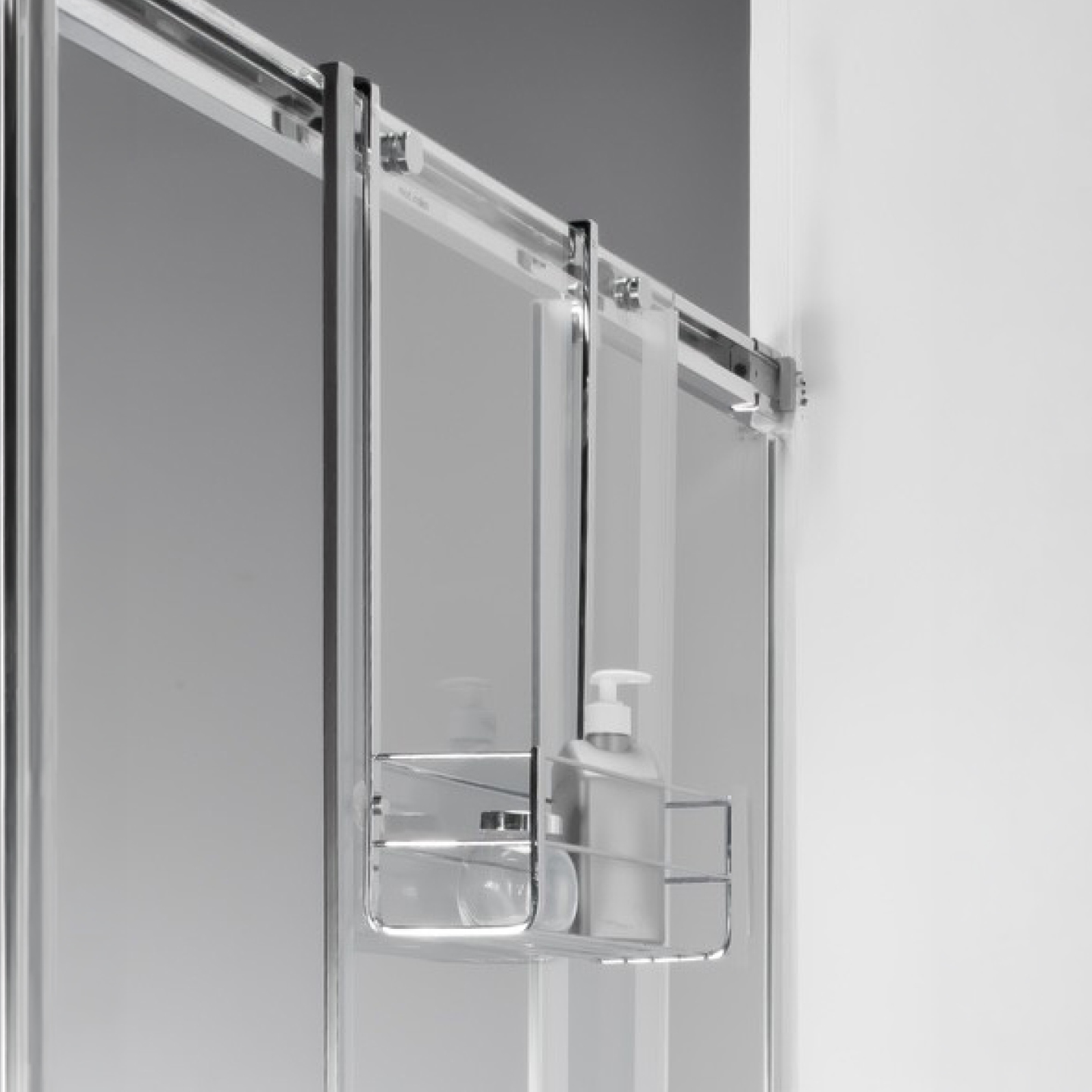 Panier de douche 51 cm chromé — RUBICER