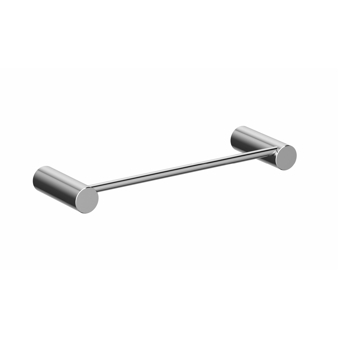 Porte-serviettes bidet chromé lisse de 25 cm — RUBICER
