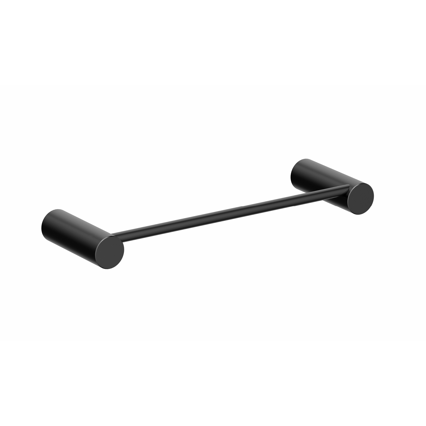 Porte-serviettes bidet 25 cm, noir mat lisse — RUBICER