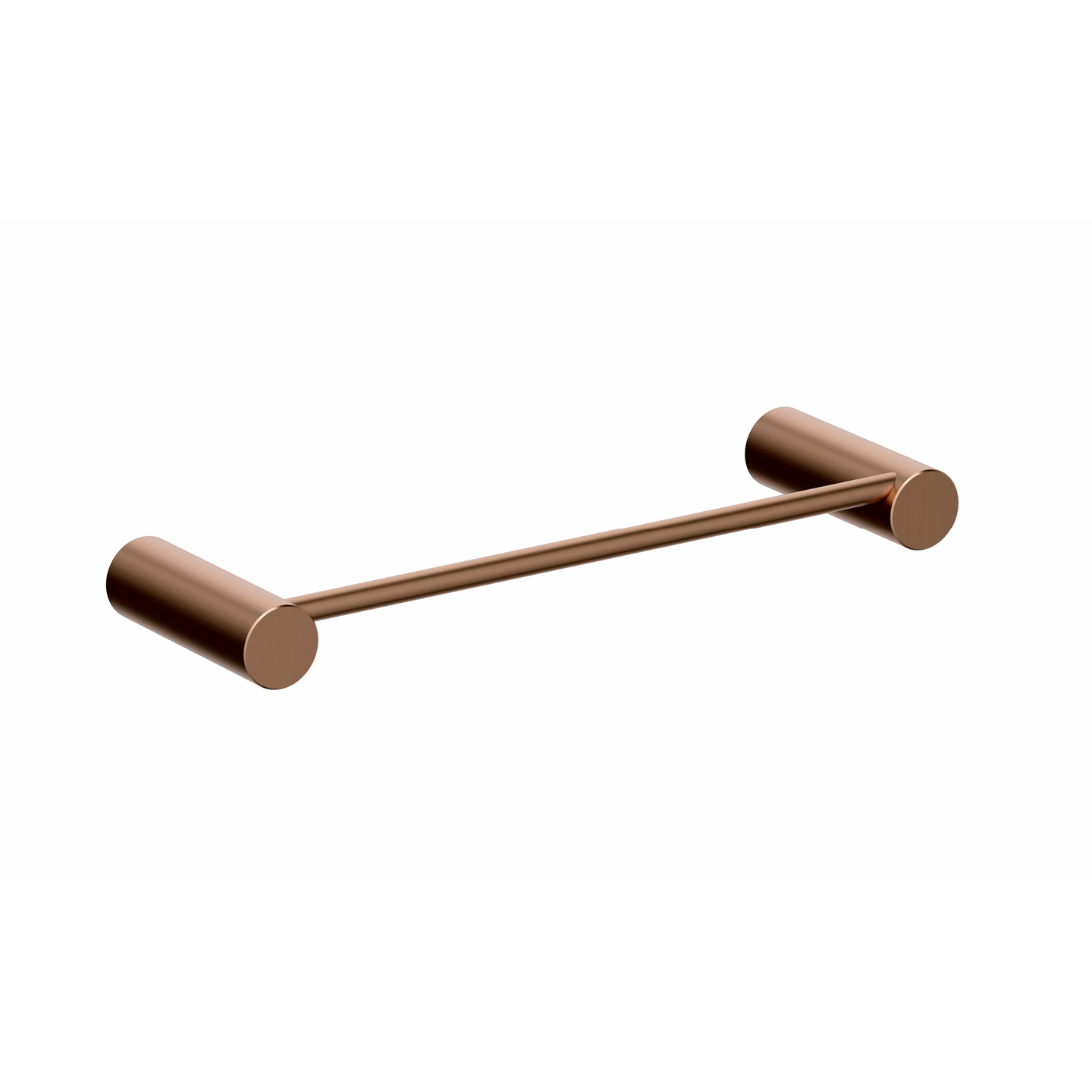 Porte-serviettes bidet 25 cm, finition lisse or rose brossé — RUBICER