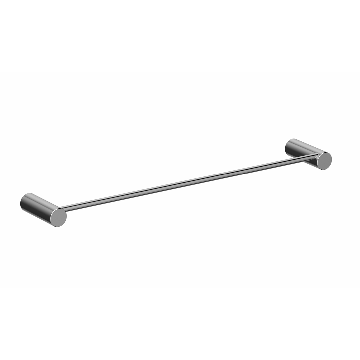 Porte-serviettes bidet chromé lisse de 45 cm — RUBICER