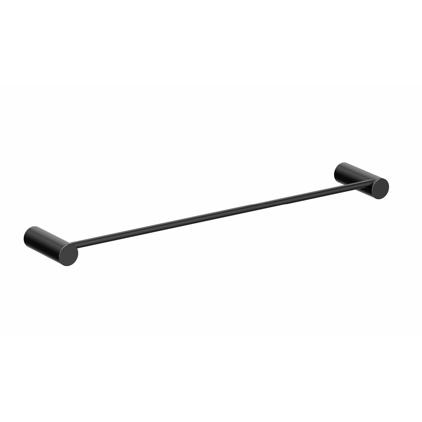 Porte-serviettes bidet 45 cm, noir mat lisse — RUBICER