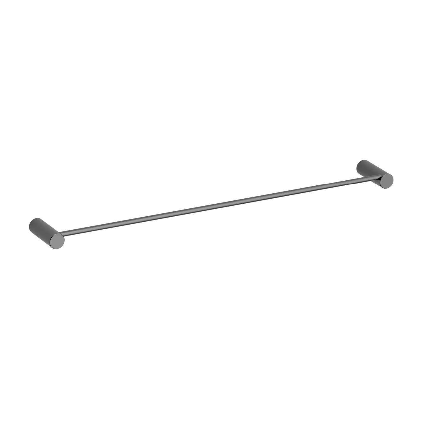 Porte-serviettes 60 cm bidet SMOOTH Gun Metal — RUBICER