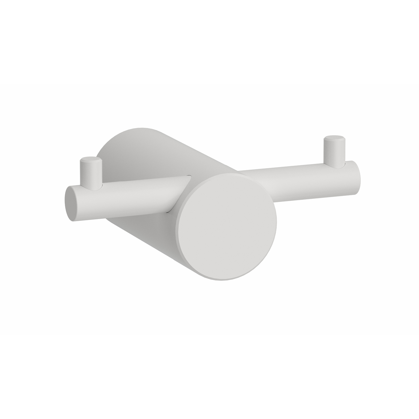 Cintre double lisse, blanc mat — RUBICER