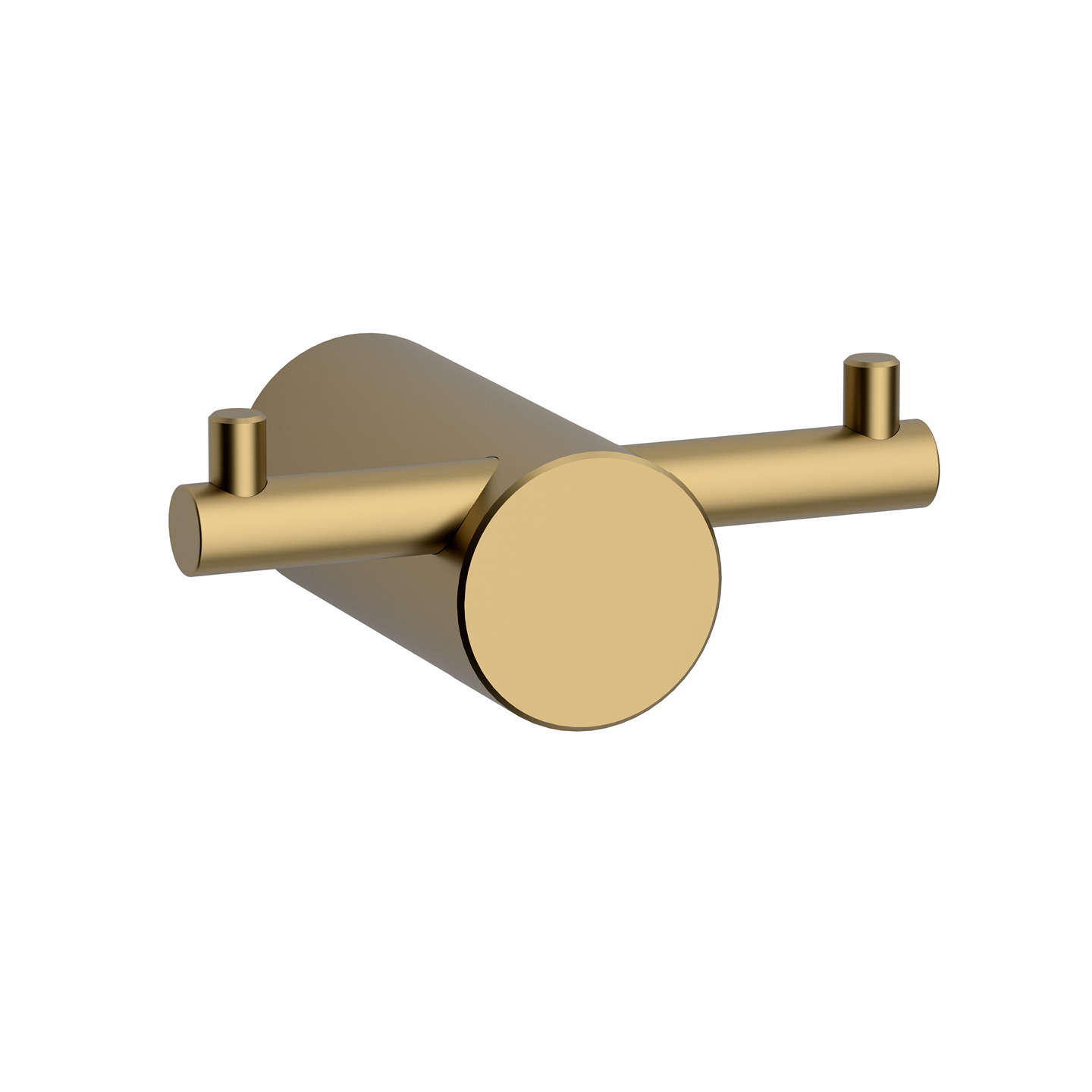 Cintre double lisse en or brossé — RUBICER