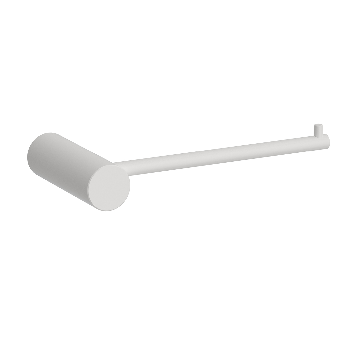 Porte-rouleau blanc mat lisse — RUBICER