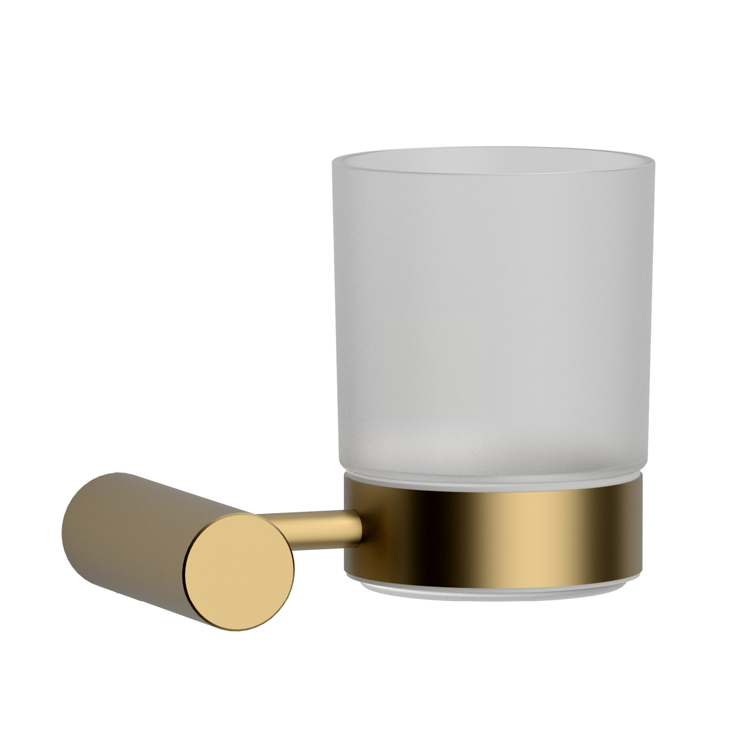 Dessous de verre lisse en or brossé — RUBICER