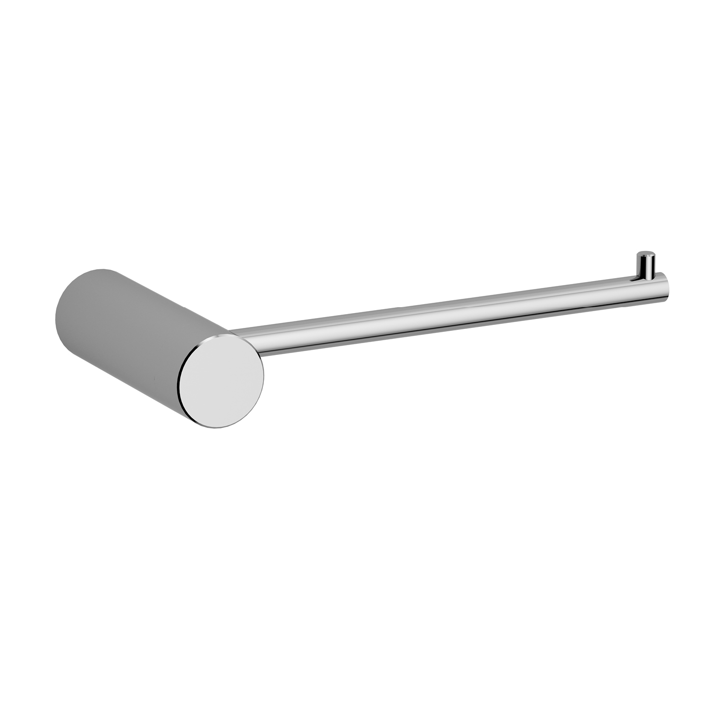 Porte-rouleau lisse chromé — RUBICER
