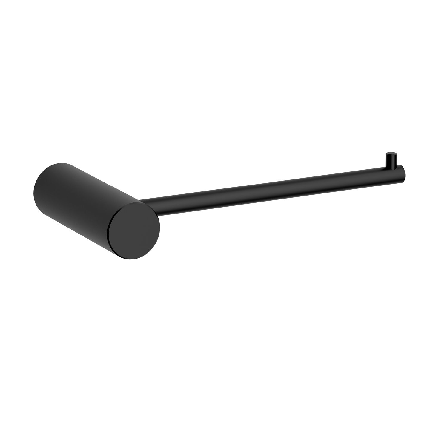 Porte-rouleau noir mat lisse — RUBICER