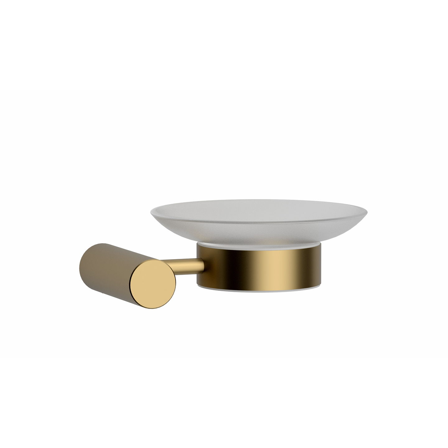 Porte-savon lisse en or brossé — RUBICER