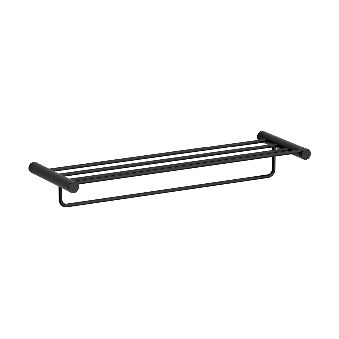 Étagère porte-serviettes SMOOTH noir mat — RUBICER