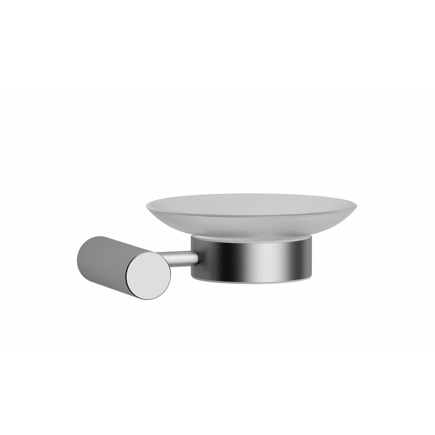 Porte-savon lisse, nickel brossé — RUBICER