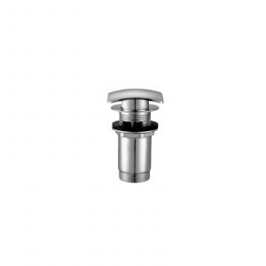 Robinet de lavabo et bidet carré Click-Clack Argent — RUBICER