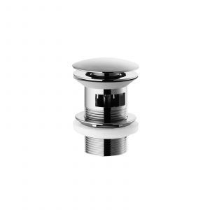 Vanne de lavabo et bidet Click-Clack en argent — RUBICER