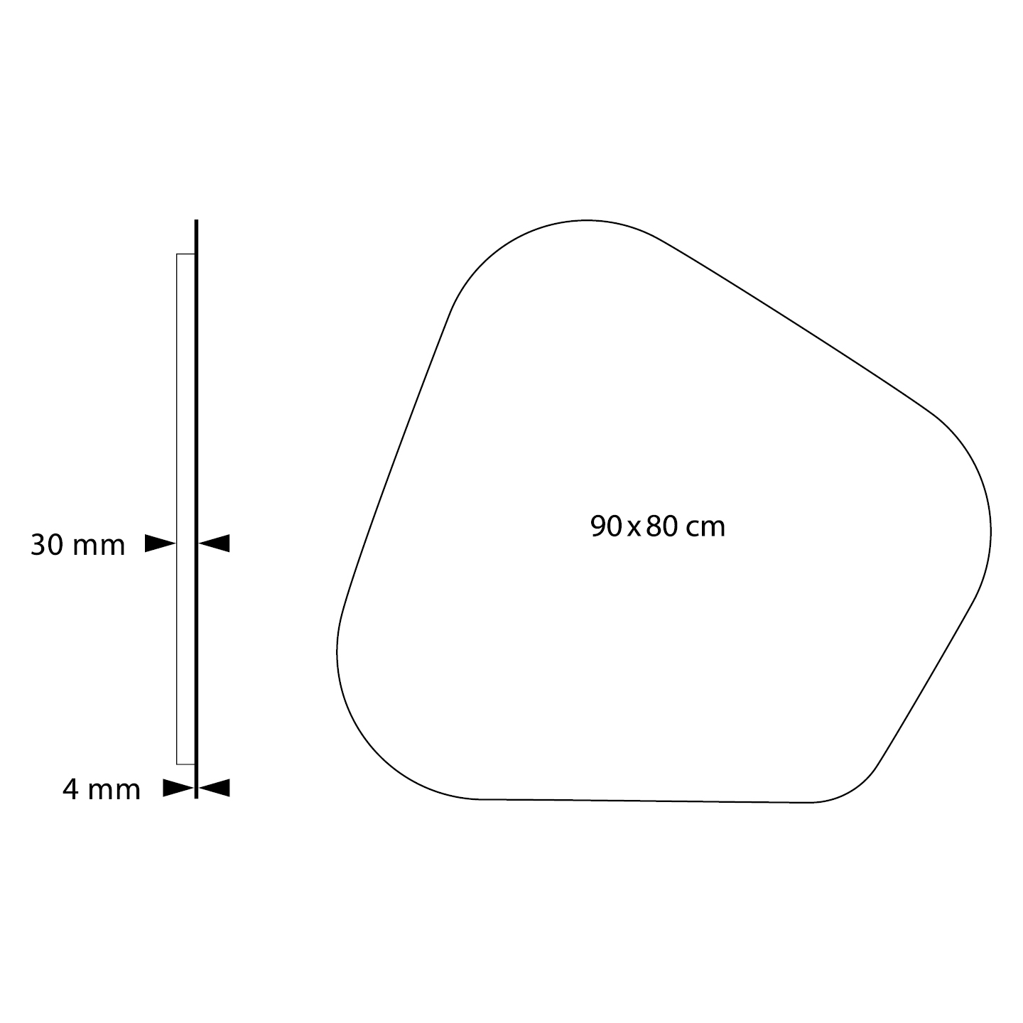 Miroir LED horizontal Accent 80x90 — RUBICER – Image 2