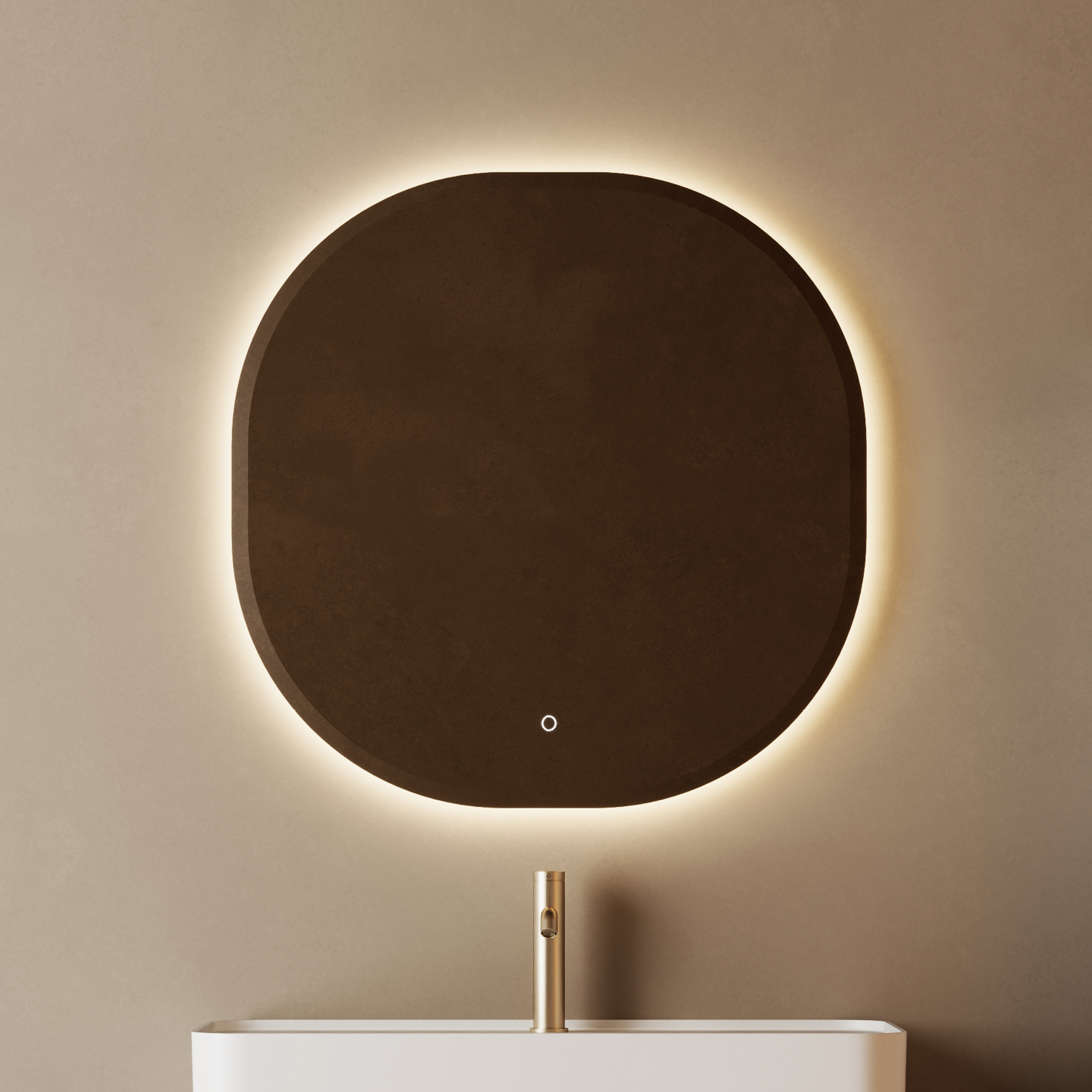 Miroir LED Adore 80x80 — RUBICER