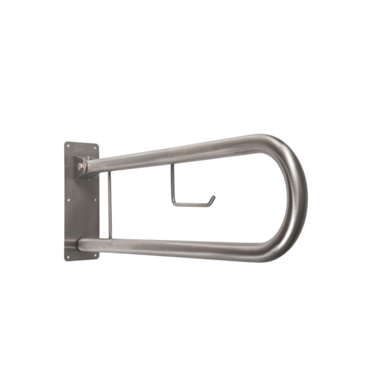 Support articulé pour fixation sanitaire au mur avec support à rouleaux — RUBICER