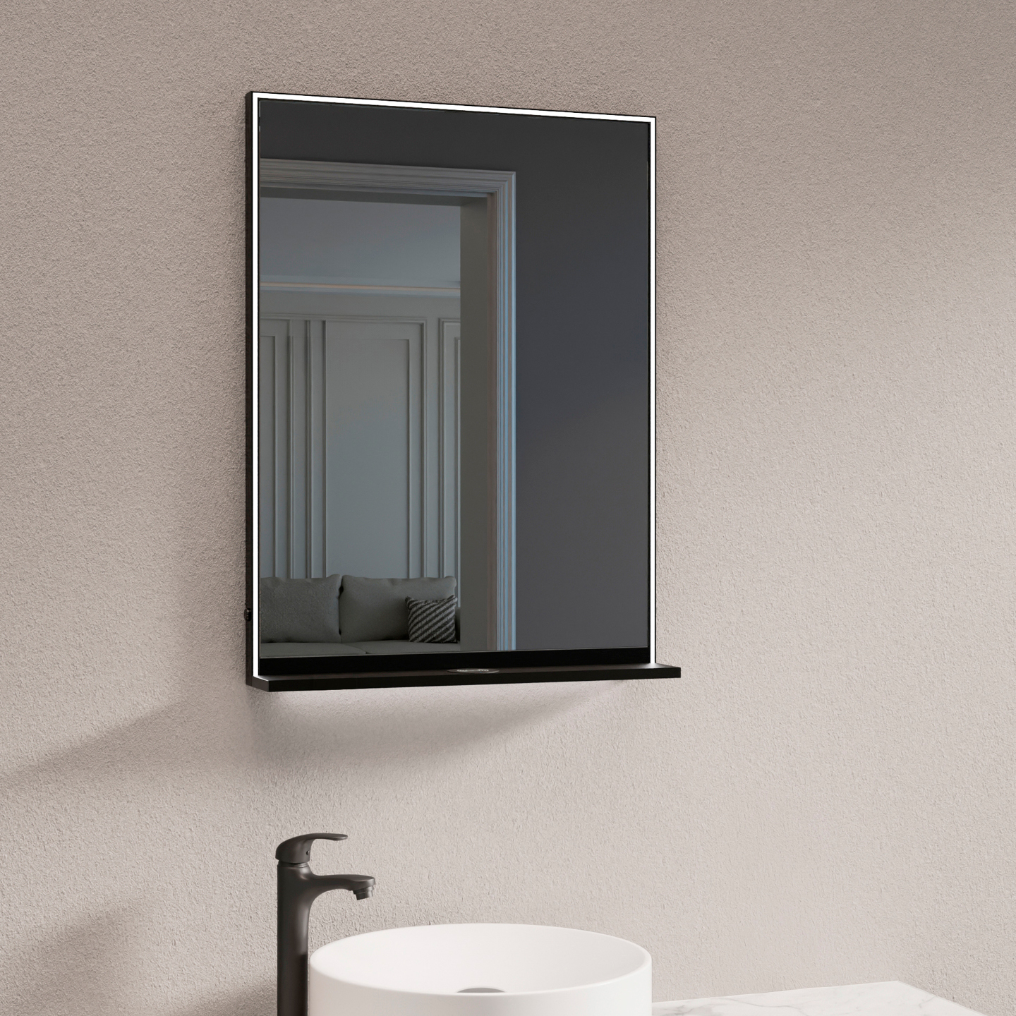 Miroir LED lumineux 60x80cm — RUBICER