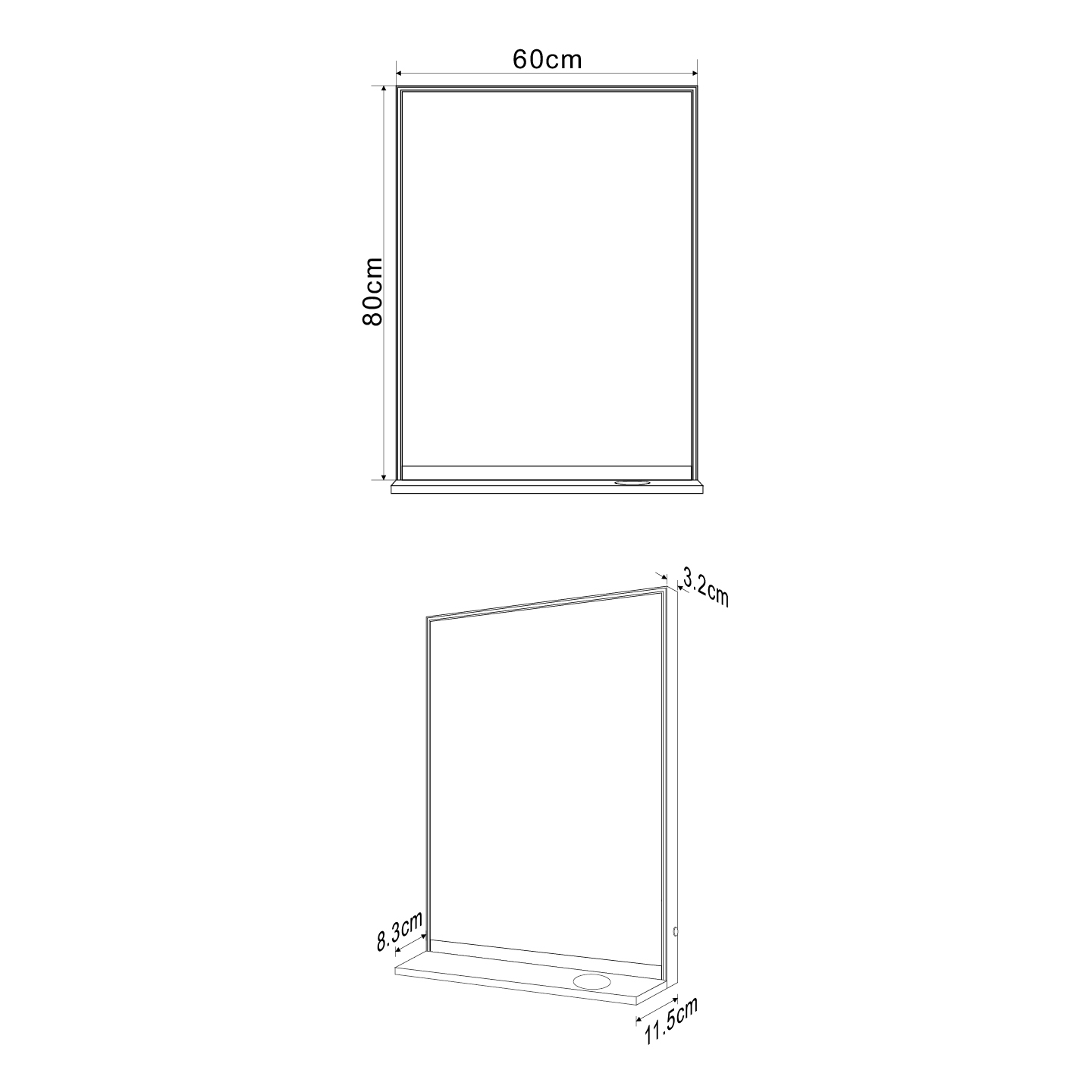 Miroir LED lumineux 60x80cm — RUBICER – Image 2