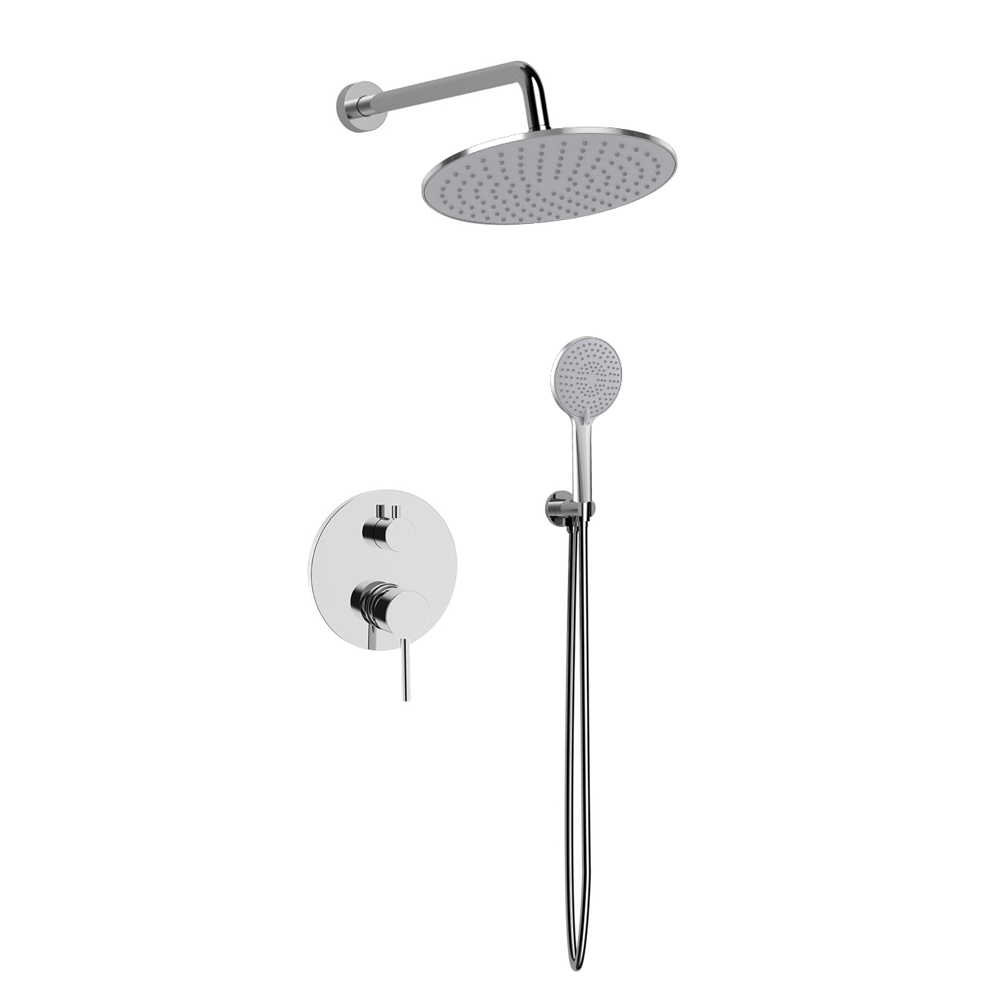 Douche encastrée Monoc. Chrome lisse — RUBICER