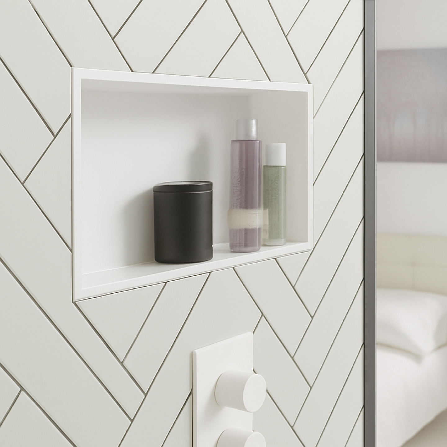 Niche intégrée en acier inoxydable 30x60cm — Réf. RNI306010BRCM · Rubicer