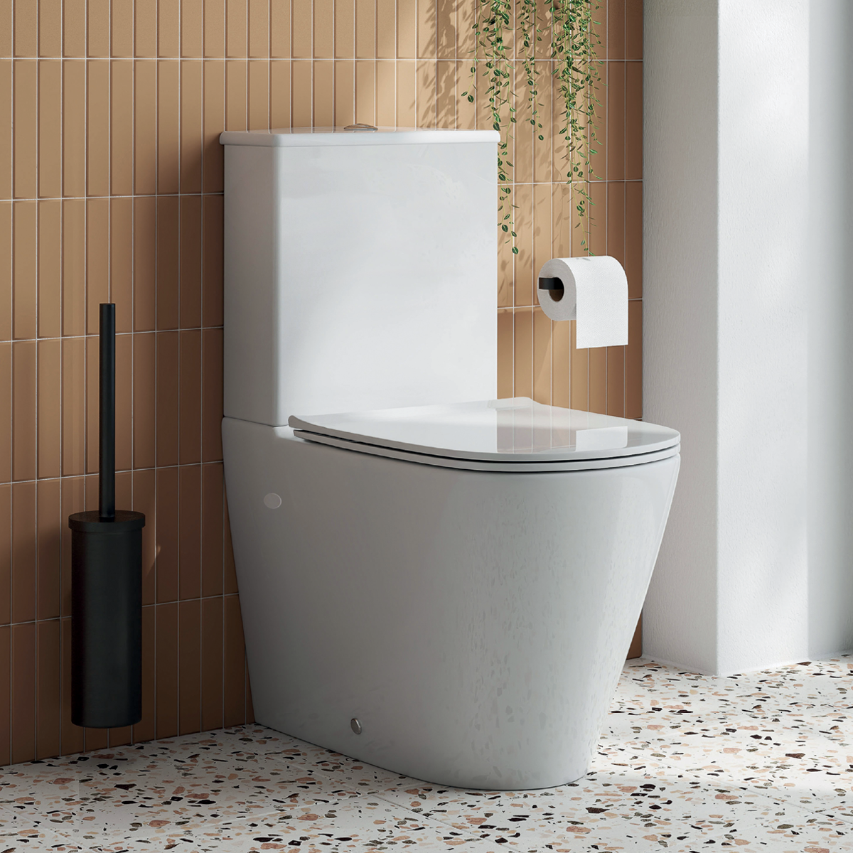 Pack toilette complet BTW Bohemic blanc brillant — RUBICER