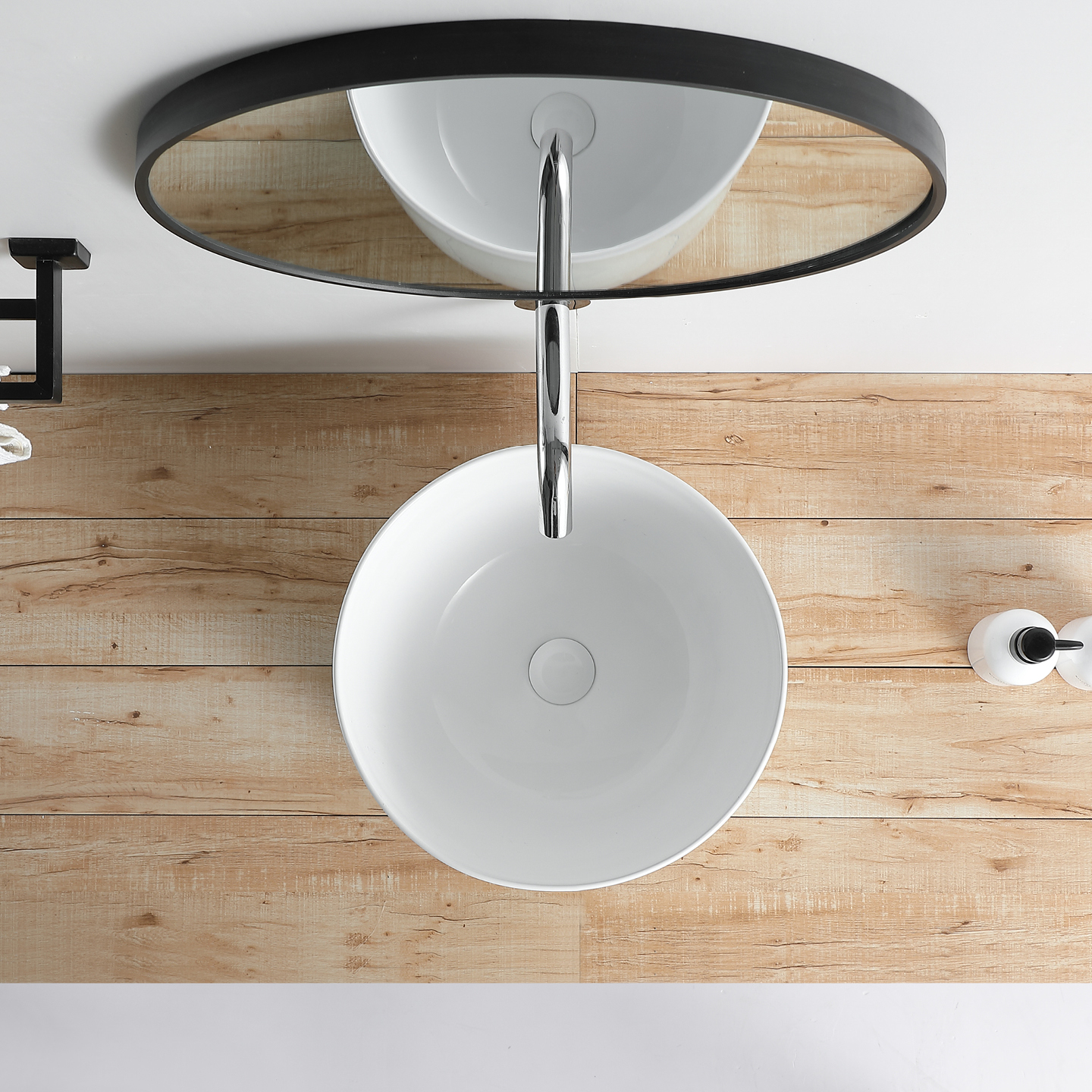Lavabo rond blanc haut — RUBICER – Image 2
