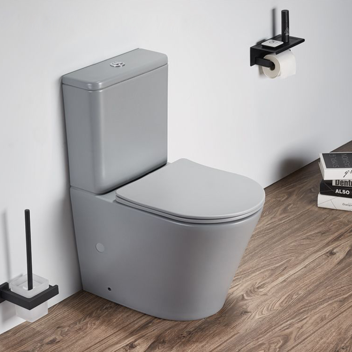 Pack toilette complet BTW Glamic Gris mat — RUBICER