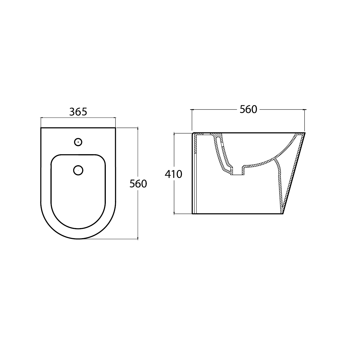 Bidet BTW Bohemic Noir mat — RUBICER – Image 2