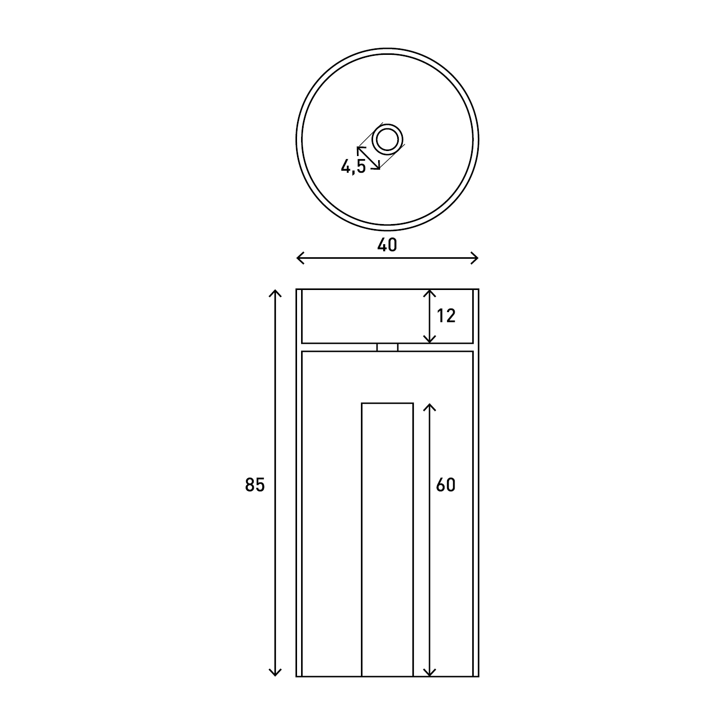 Lavabo sur pied Uno — RUBICER – Image 2