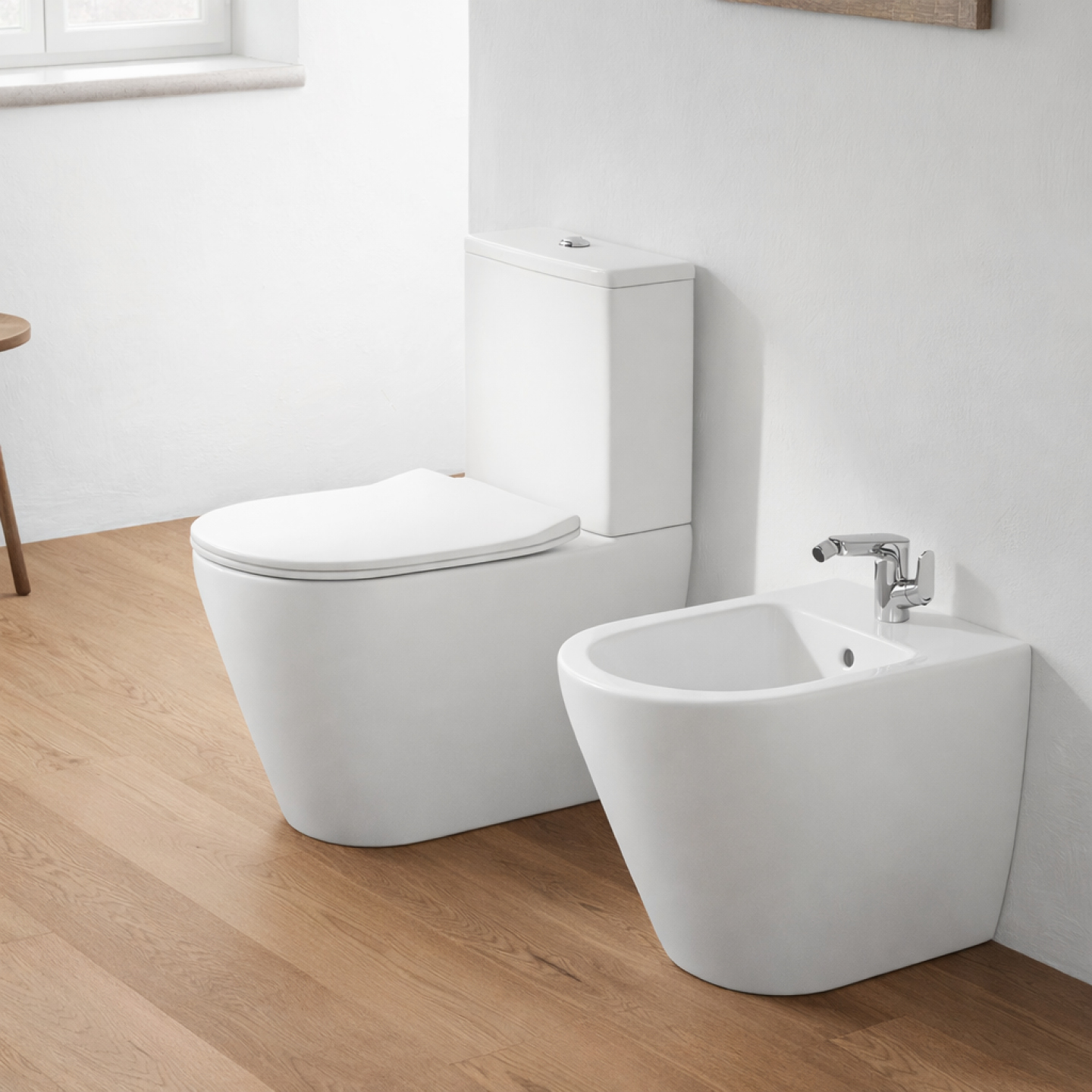 Pack toilette complet BTW Glamic Blanc mat — RUBICER