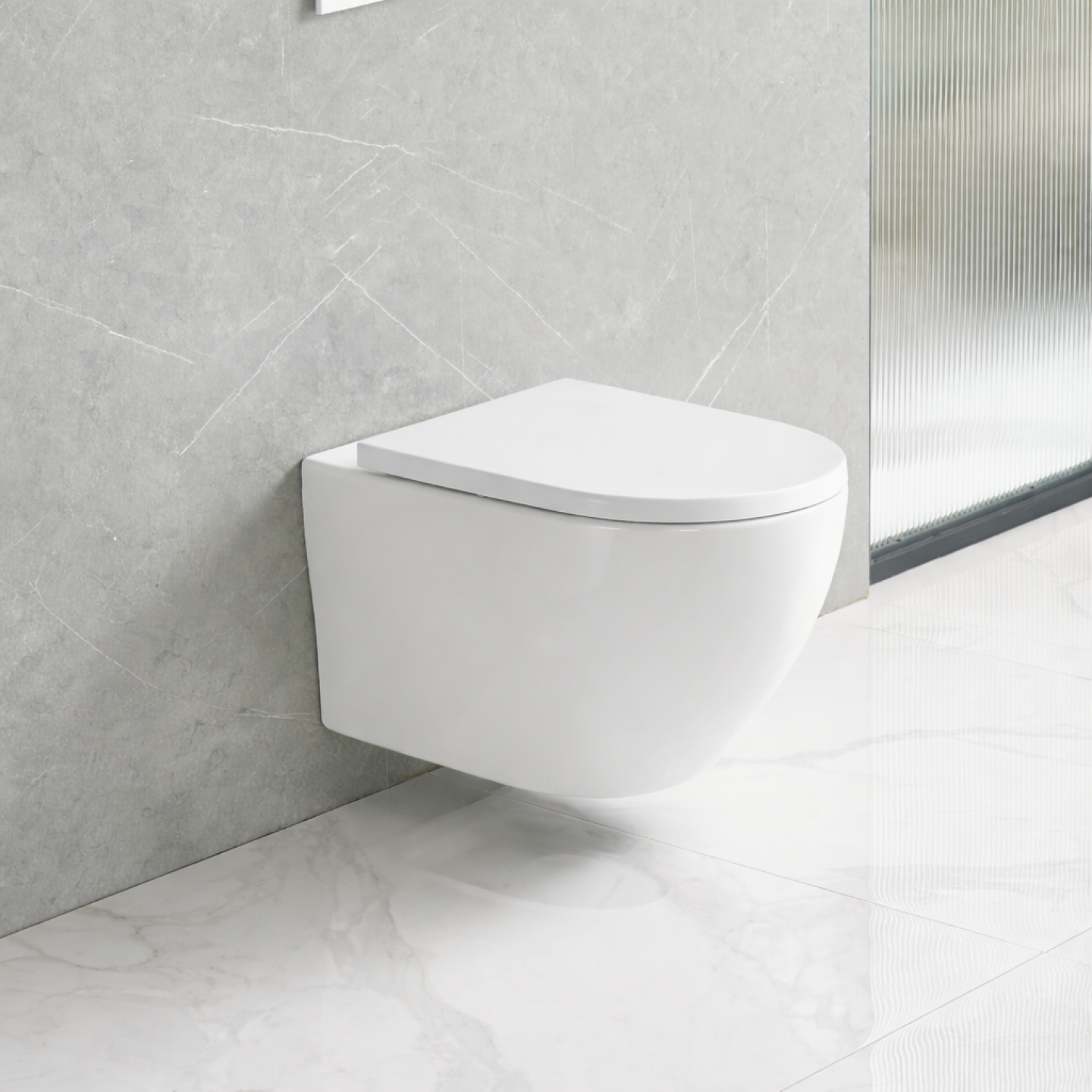 Toilettes suspendues Fly White Matte — RUBICER