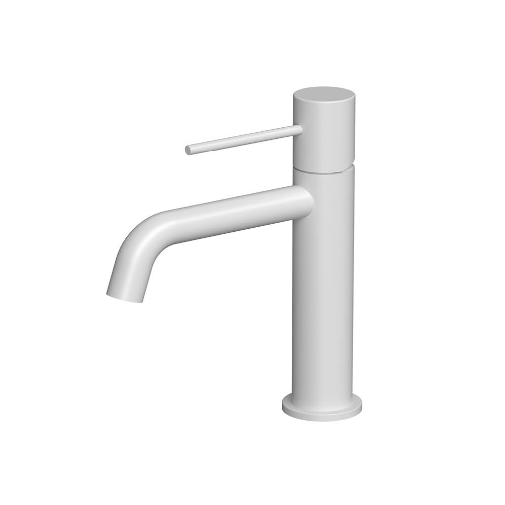 Mitigeur monocommande de lavabo blanc mat lisse — RUBICER