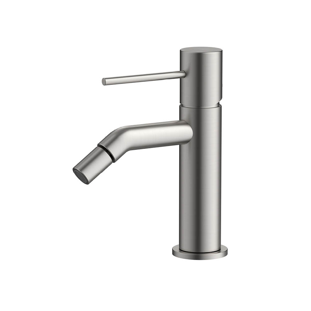 Bidet lisse à levier unique en nickel brossé — RUBICER